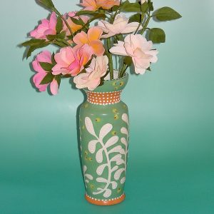 26 Tall Leaf Vase 9 1/2" X 2 1/4" Dia.