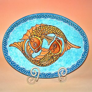 27 Pices Fish Platter/Tray 12" X 8 1/2